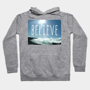 Believe Motivational Photo Design Hoodie